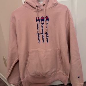Champion Oversized Pink Hoodie medium